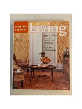 Martha Stewart Living Magazine September 2002 Special decorating issue
